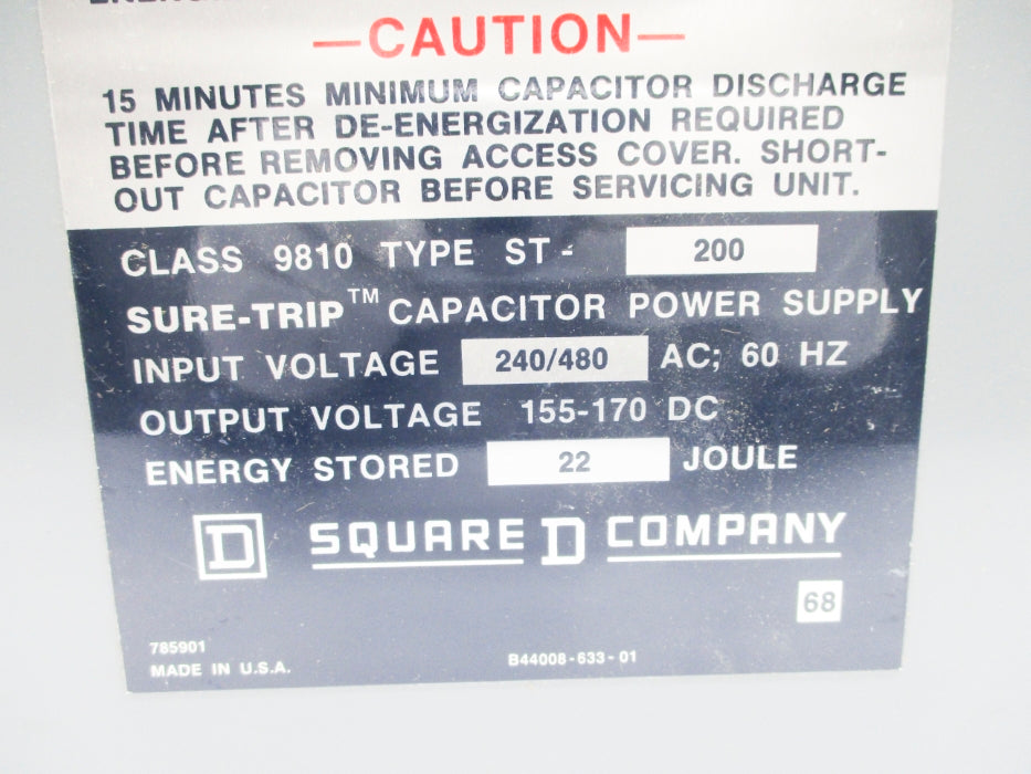 SQUARE D 9810ST200 NSNP
