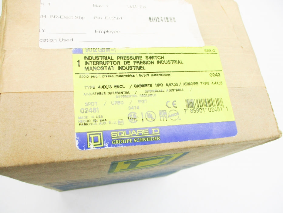 SQUARE D 9012GBW1 SER. C NSFS