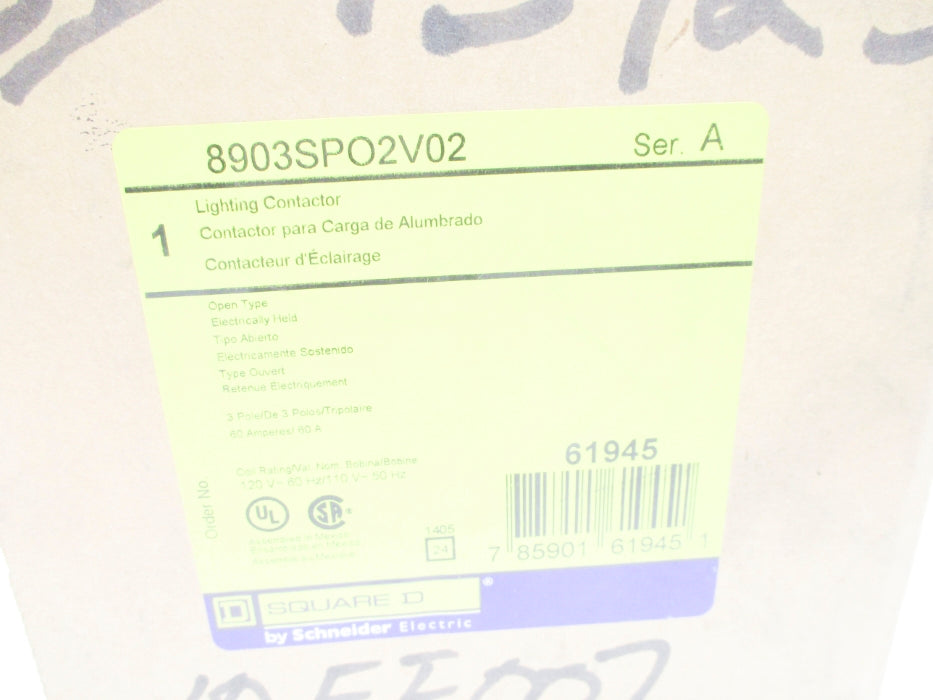 SQUARE D 8903SPO2V02 SER. A 110/120V NSMP