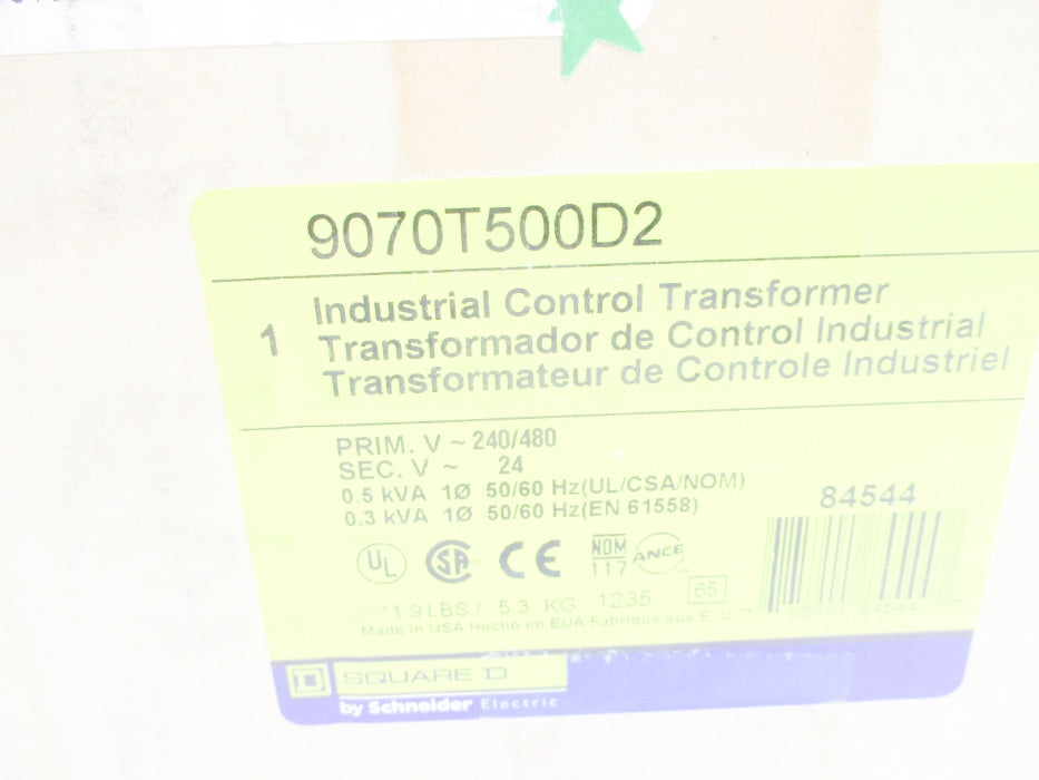 SQUARE D 9070T500D2 0.3/0.5KVA NSMP