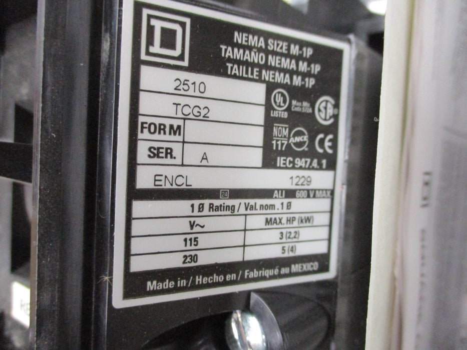 SQUARE D 2510TCG2 SER. A 600V NSNP