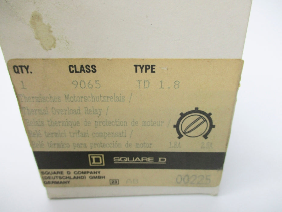 SQUARE D 9065TD1.8 1.8-2.6A  NSMP