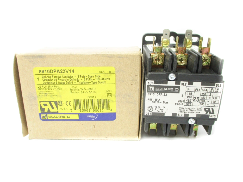 SQUARE D 8910DPA23V14 SER. B 24V NSMP
