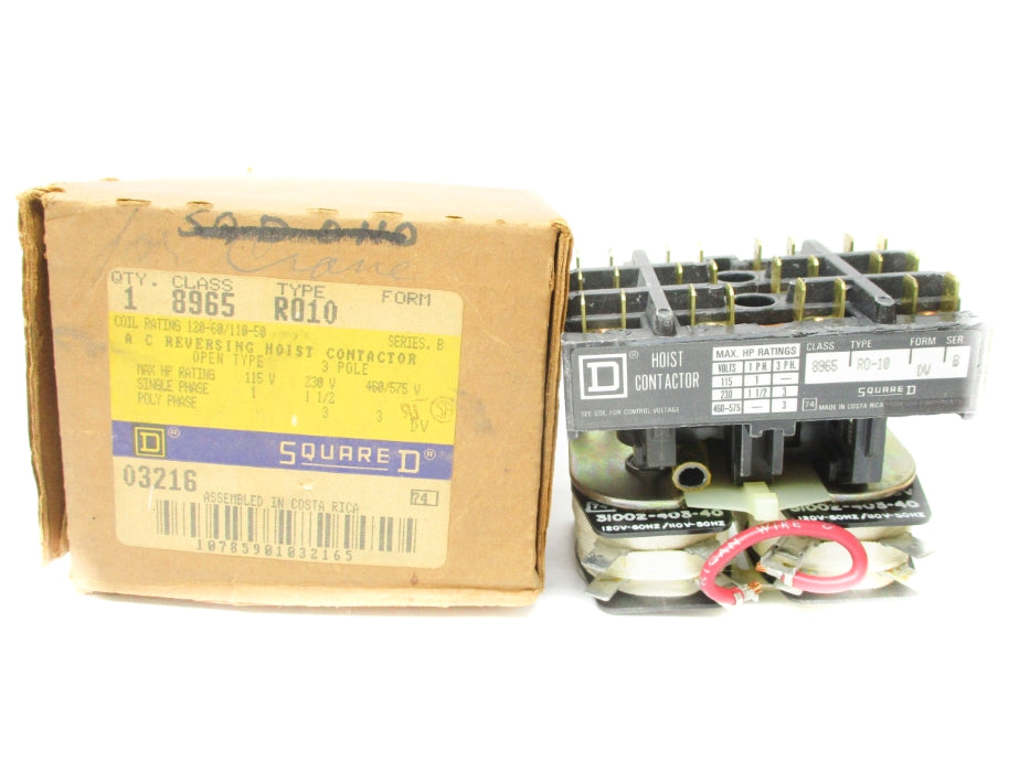 SQUARE D 8965R010 SER. B 110/120V NSMP