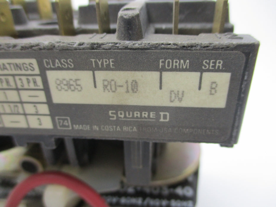 SQUARE D 8965RO10V02 SER. B 110/120V NSNP