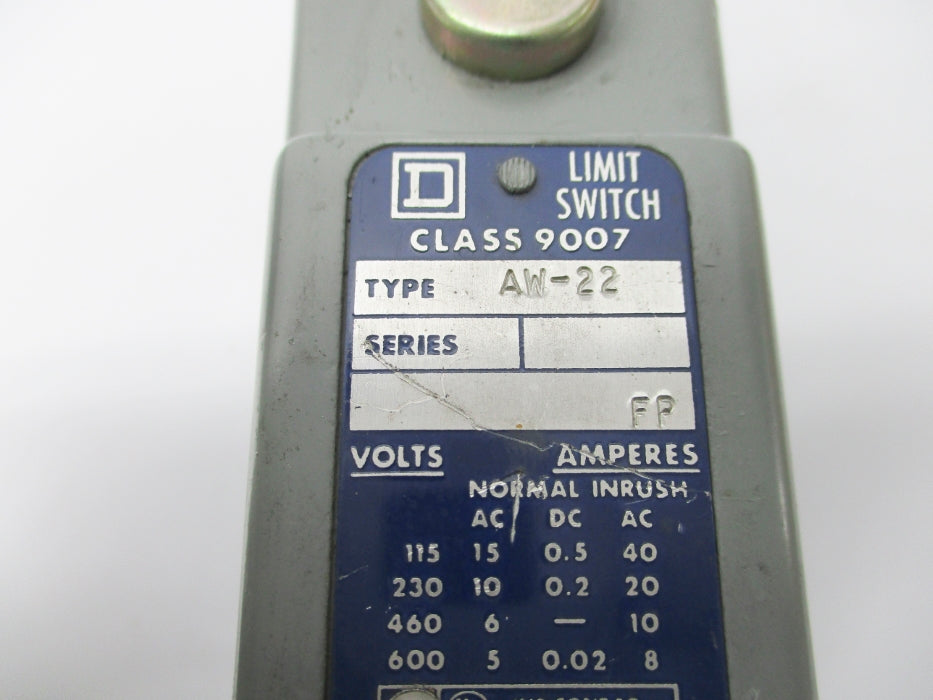 SQUARE D 9007AW22 600VAC UNMP