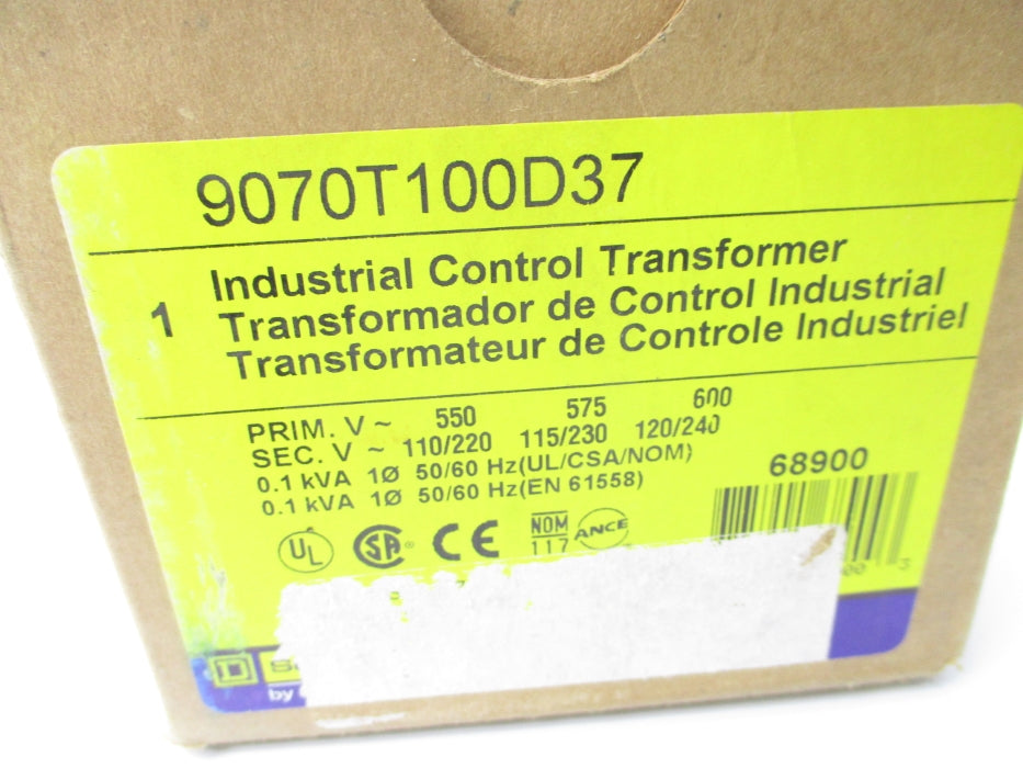 SQUARE D 9070T100D37 0.1KVA NSMP