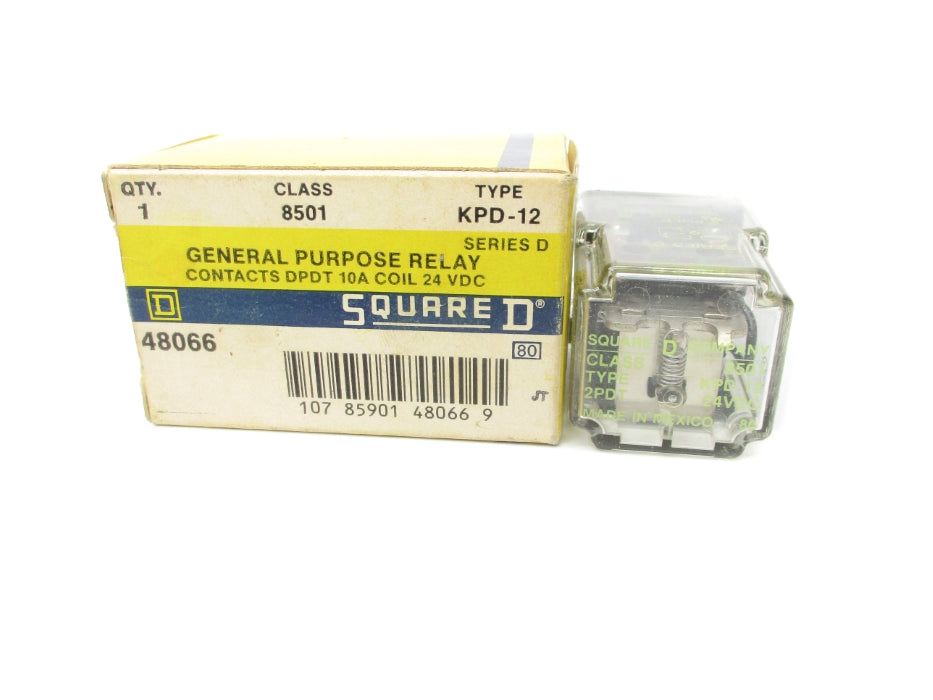 SQUARE D 8501KPD12 SER. D 24VDC 10A NSMP