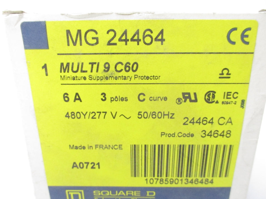 SQUARE D MG24464 277VAC 6A NSMP