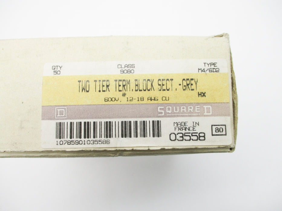 SQUARE D 9080M4/6D2 (PKG OF 50) NSMP