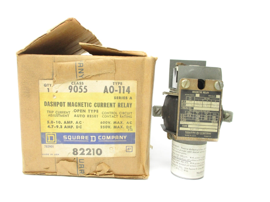 SQUARE D 9055AO114 SER. A 600VAC/250VDC 5.0-10A NSMP