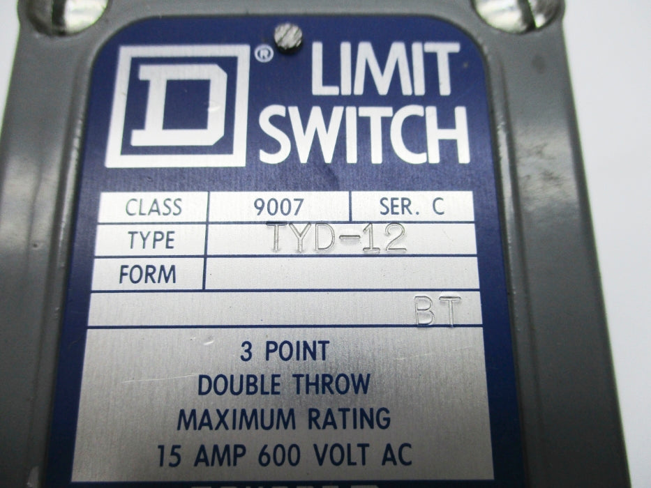 SQUARE D 9007TYD12 SER. C (AS PICTURED) NSNP