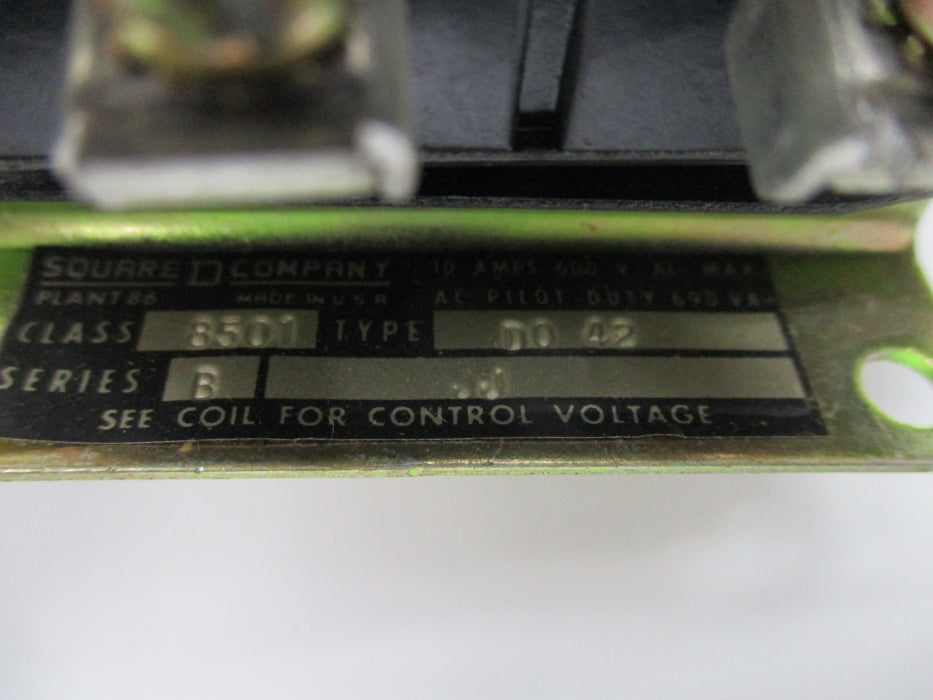 SQUARE D 8501DO42 SER. B 120V 10A NSNP
