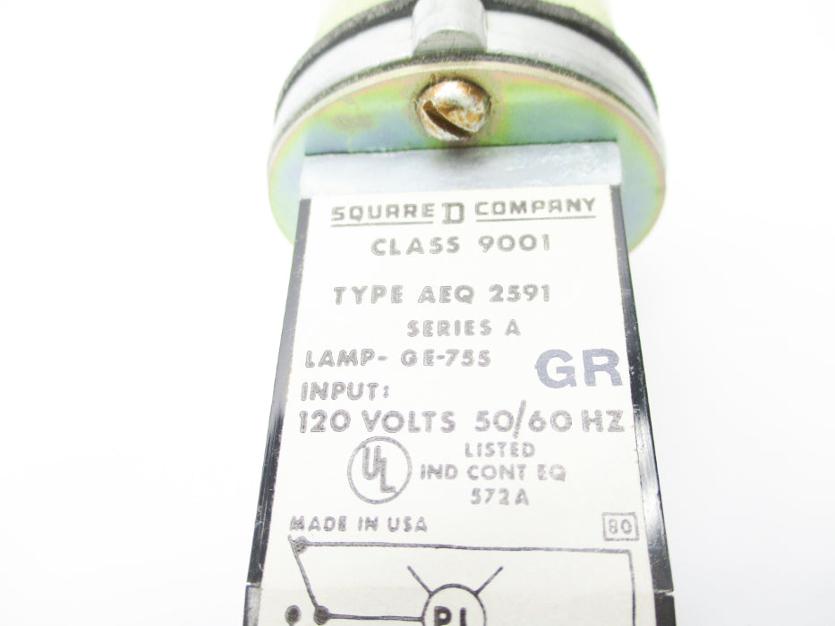 SQUARE D 9001AEQ2591 SER. A NSNP