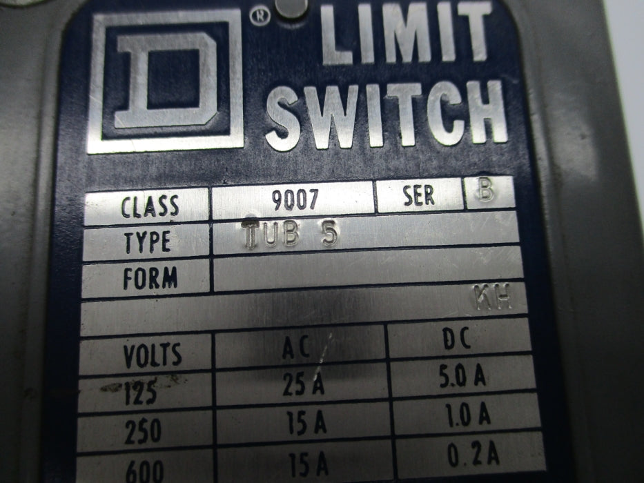SQUARE D 9007TUB5 SER. B 600VAC 15A NSNP