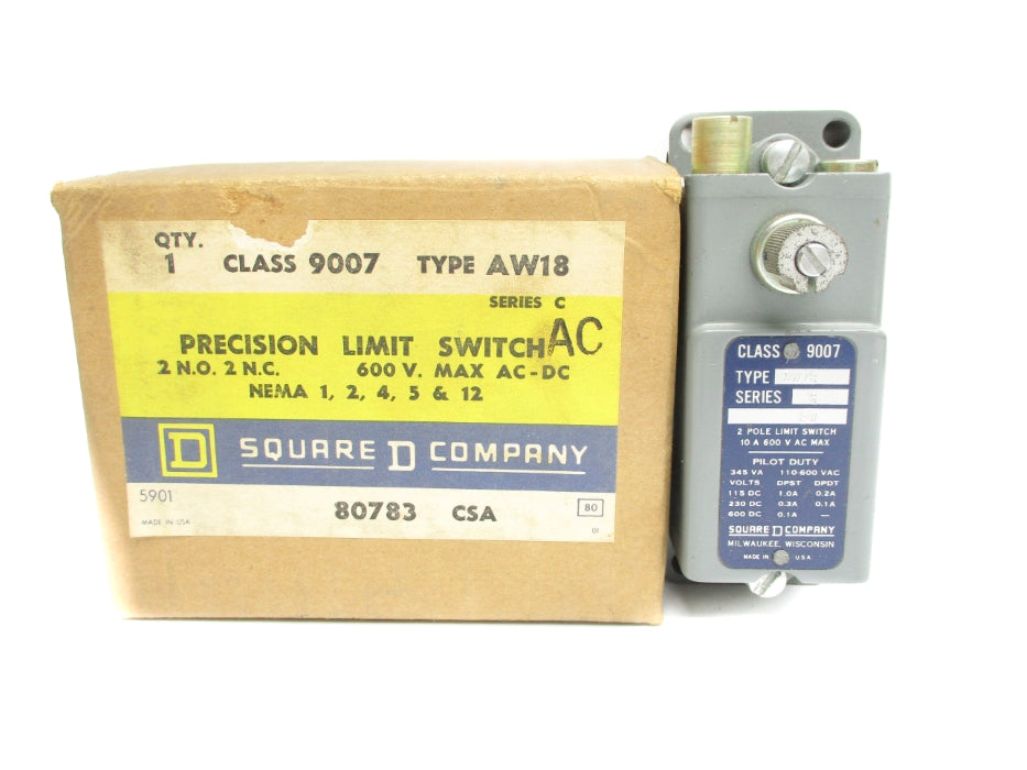 SQUARE D 9007AW18 SER. C NSMP