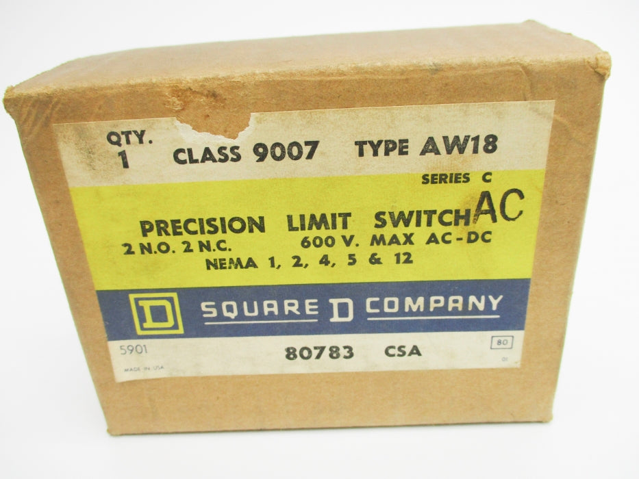 SQUARE D 9007AW18 SER. C NSMP
