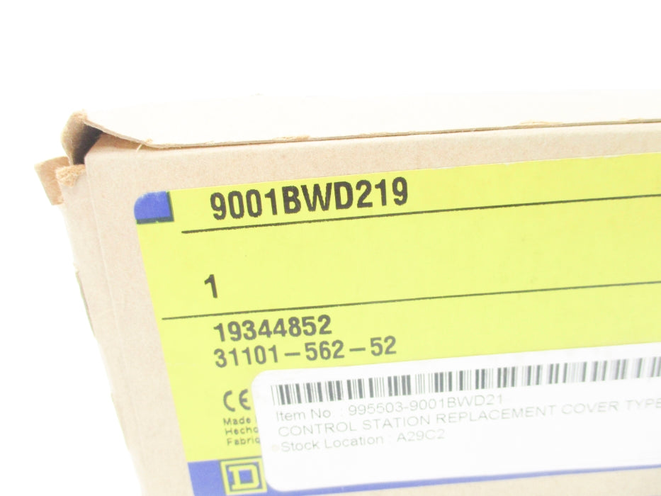 SQUARE D 9001BWD219 SER. C NSMP