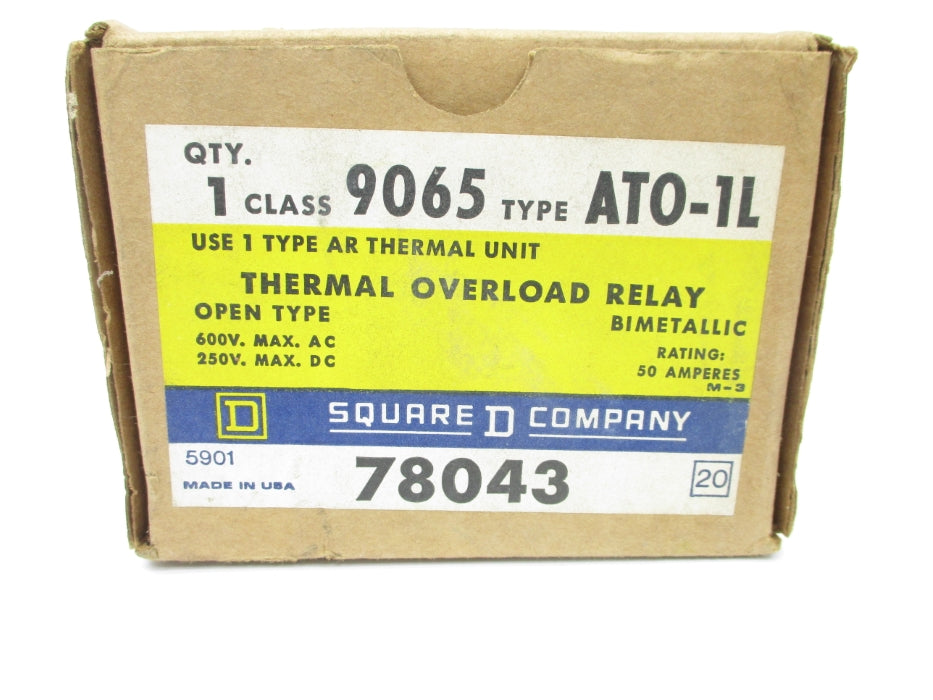 SQUARE D 9065ATO1L 600VAC 50A NSMP
