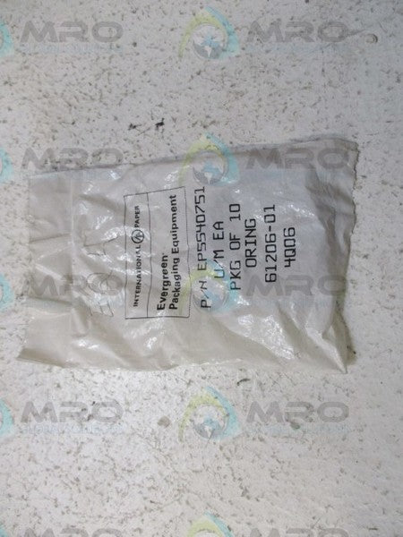 EVERGREEN EP5540751 O RINGS (PKG OF 10) *NEW IN FACTORY BAG*