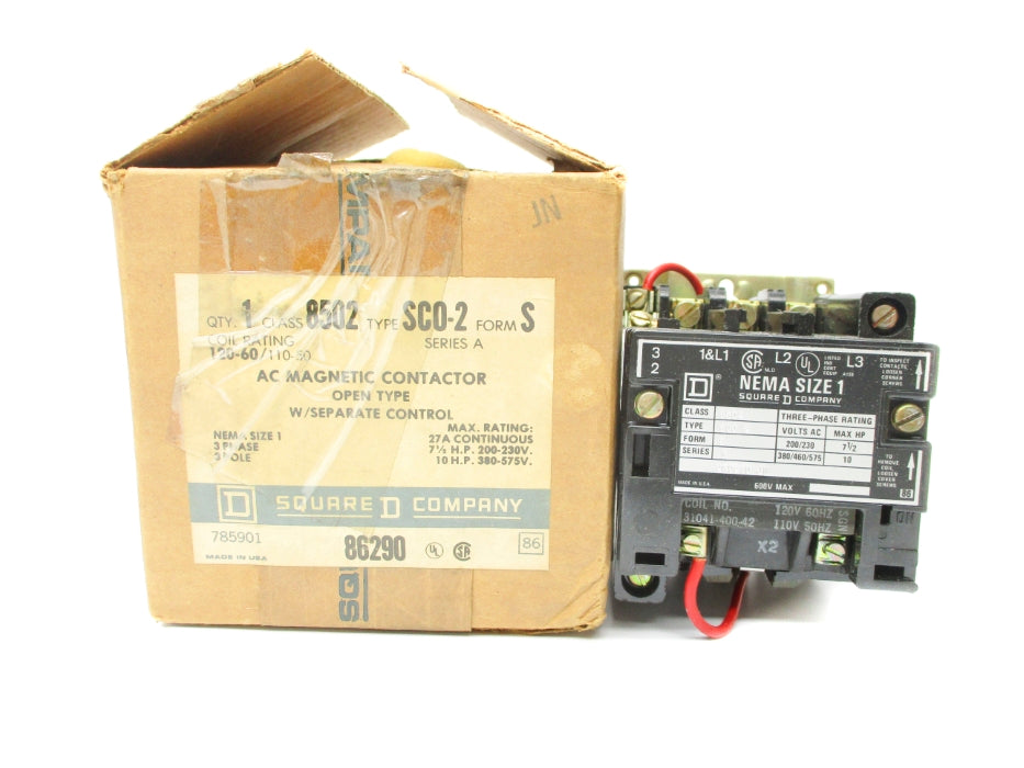 SQUARE D 8502SCO2S SER. A 110/120V NSMP