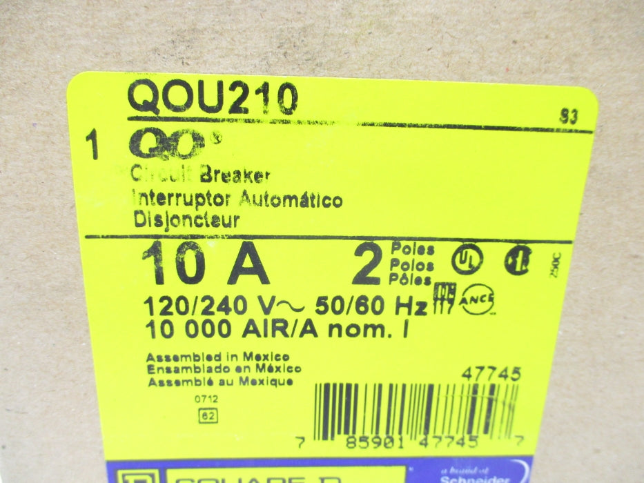 SQUARE D QOU210 SER. S3 10A 120/240V NSMP