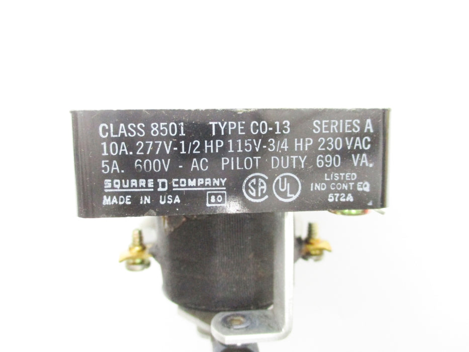 SQUARE D 8501CO13 SER. A 10A 230VAC NSNP