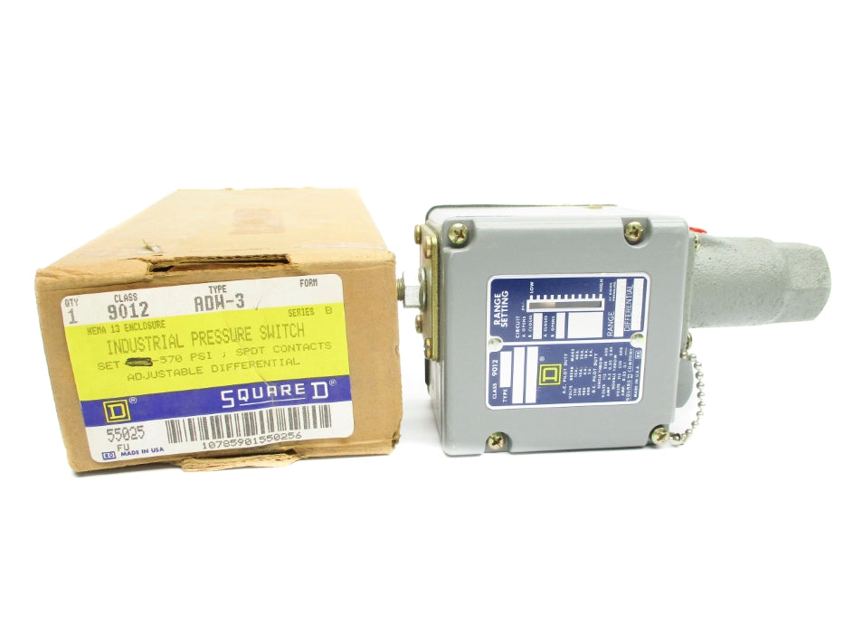 SQUARE D 9012ADW3 SER. B 135-1000PSI NSMP