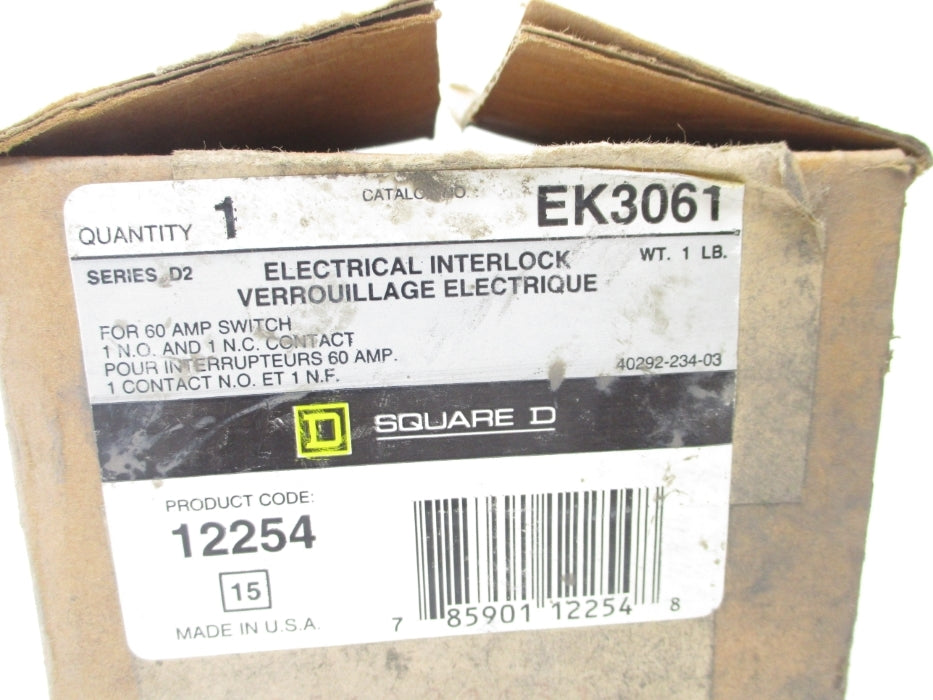 SQUARE D EK3061 SER. D2 NSMP