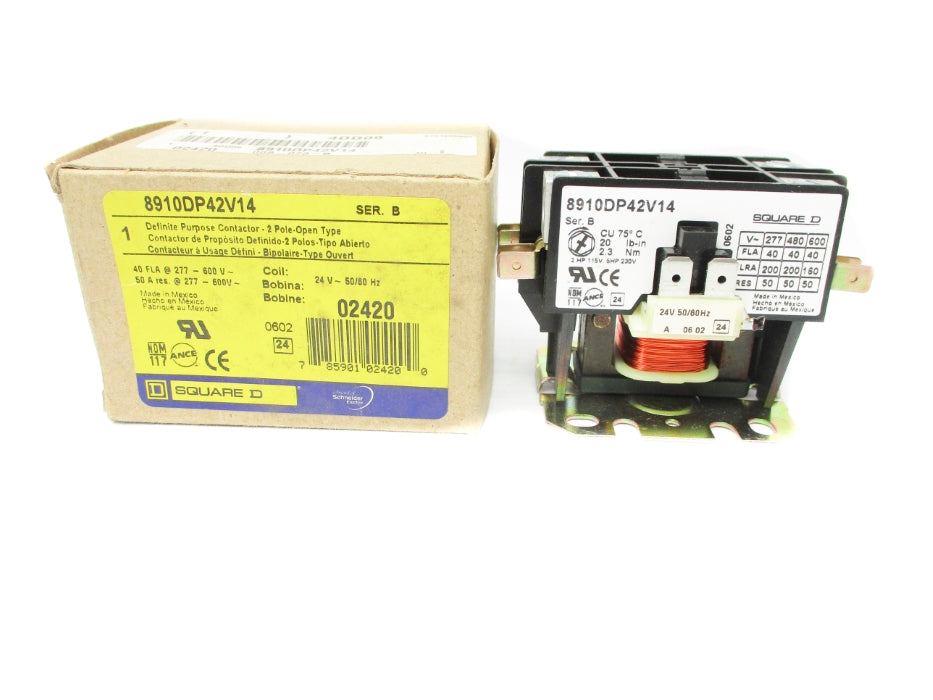 SQUARE D 8910DPA42V14 SER. B 24V NSMP