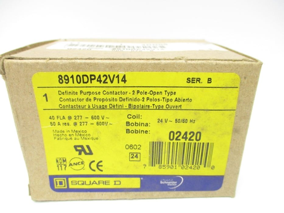 SQUARE D 8910DPA42V14 SER. B 24V NSMP