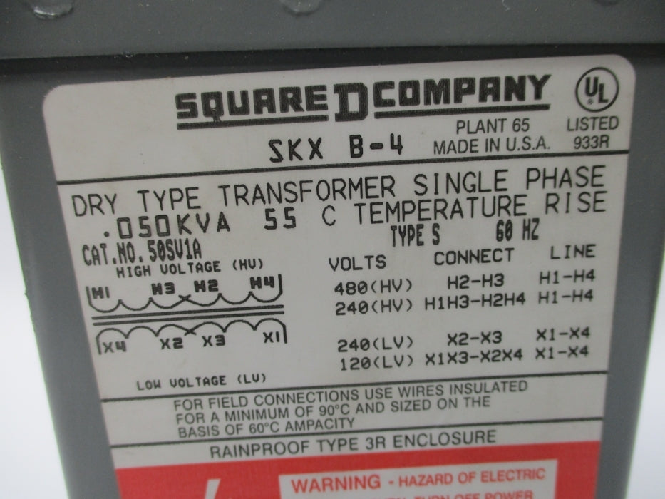 SQUARE D 50SV1A .050KVA NSNP
