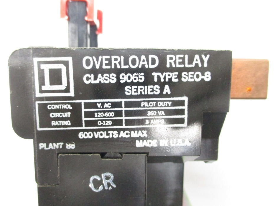 SQUARE D 9065SEO8 SER. A 600VAC NSNP
