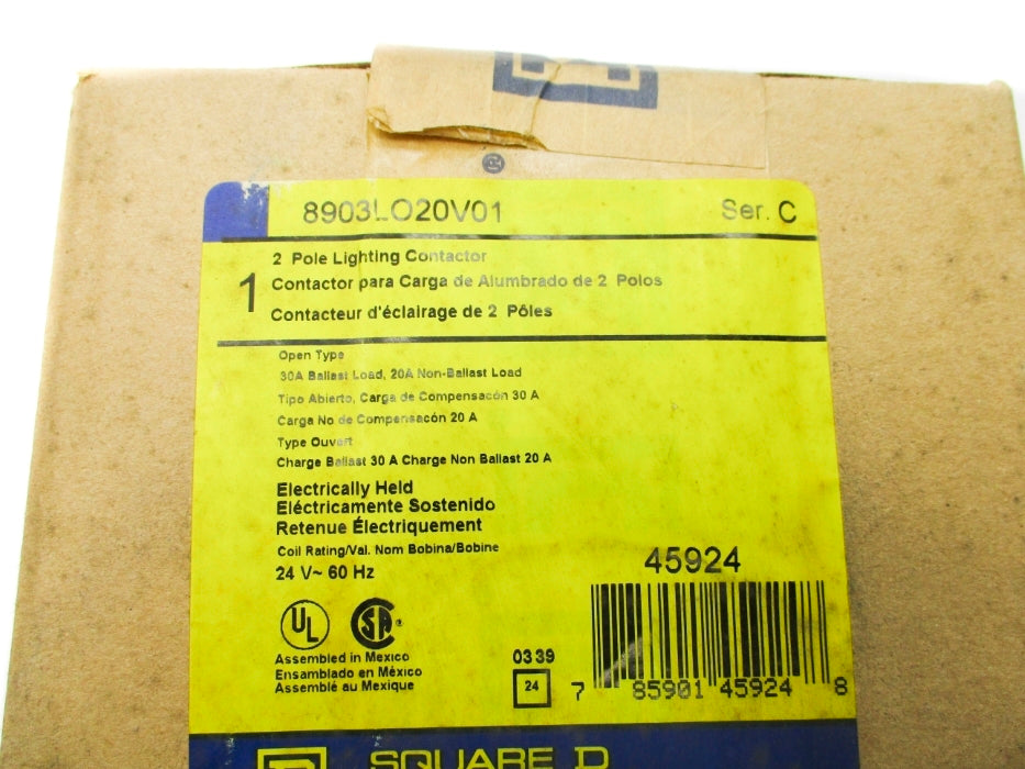 SQUARE D 8903LO20V01 SER. C 24V NSFS