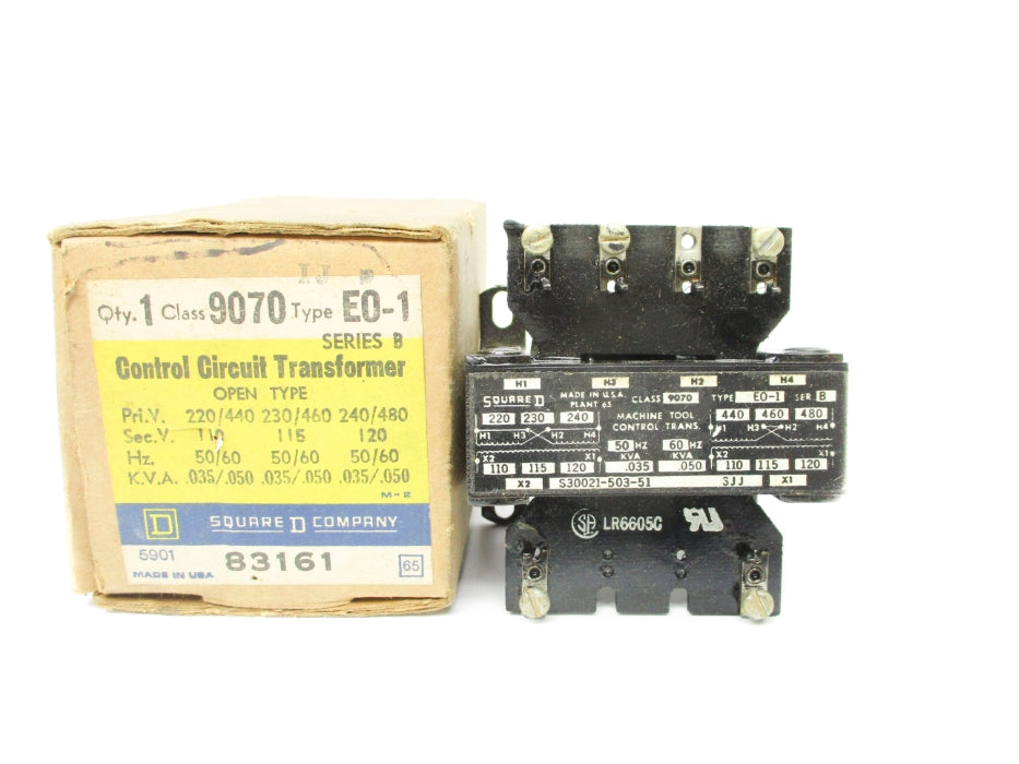 SQUARE D 9070EO1 SER. B 240/480V .035/.050KVA NSMP