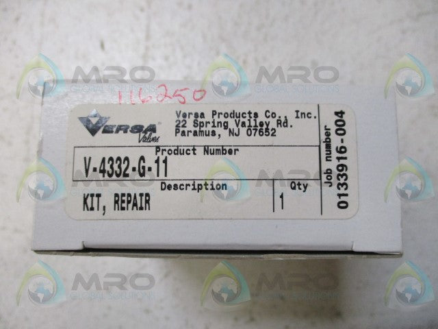 VERSA V-4332-G-11 PNEUMATIC VALVE REPAIR KIT *NEW IN BOX*