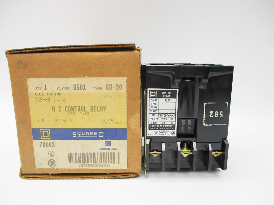 SQUARE D 8501GO20 SER. D 110/120V 10A NSMP