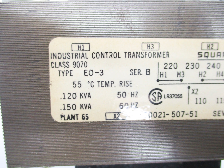 SQUARE D 9070EO3 SER. B 220/480V NSNP