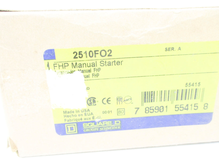 SQUARE D 2510FO2 SER. A NSMP