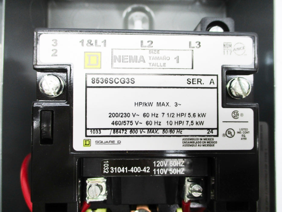 SQUARE D 8536SCG3S SER. A UNMP