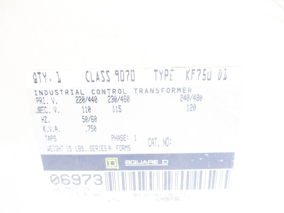 SQUARE D 9070KF750D1 .750KVA NSMP