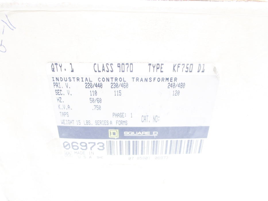 SQUARE D 9070KF750D1 .750KVA NSFS