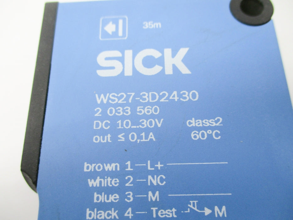 SICK WS27-3D2430 2033560 10-30VDC 0.1A NSNP