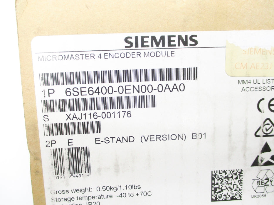 SIEMENS 6SE6400-0EN00-0AA0 NSMP