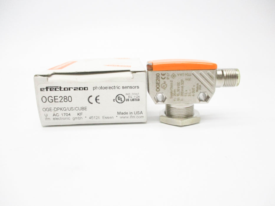 IFM EFECTOR OGE-DPKG/US/CUBE OGE280 10-30VDC NSMP