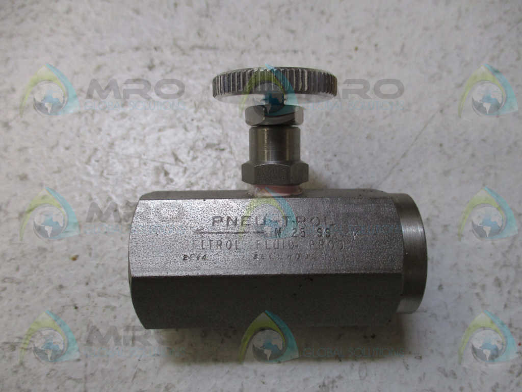 DELTROL N25SSK, 10001-16 STAINLESS STEEL NEEDLE VALVE *NEW IN BOX*