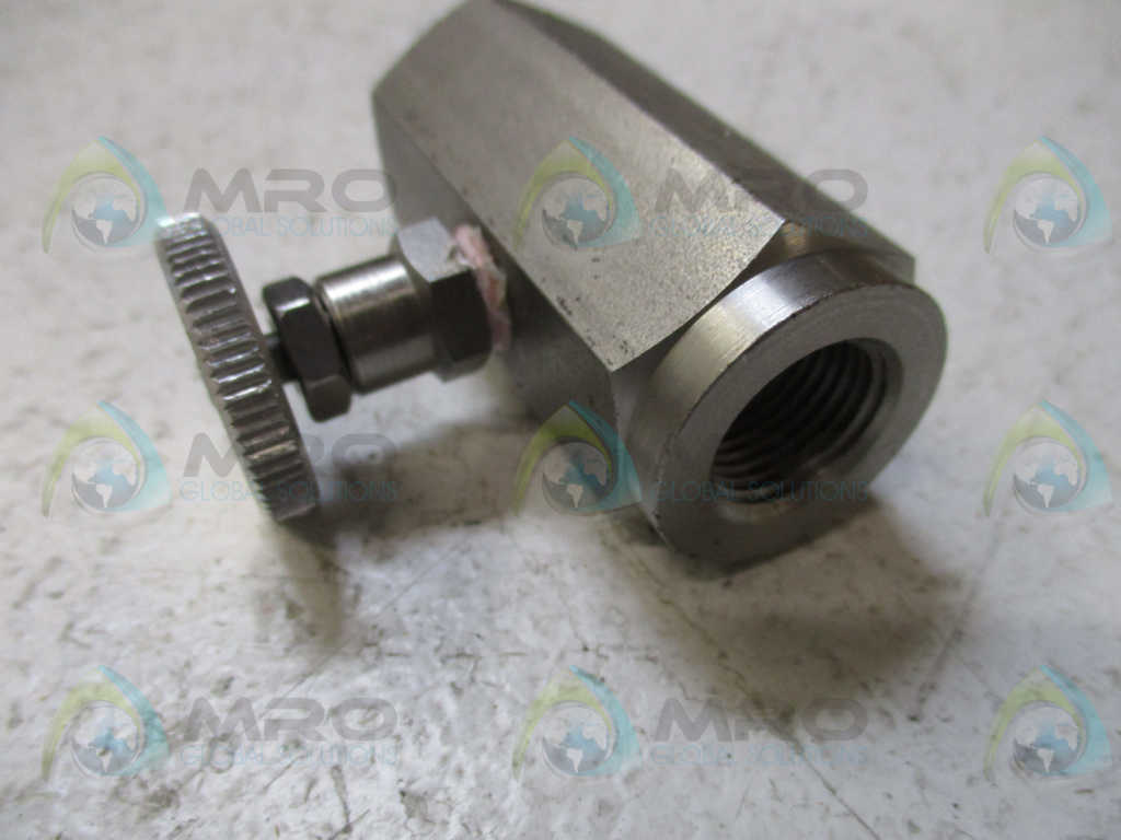 DELTROL N25SSK, 10001-16 STAINLESS STEEL NEEDLE VALVE *NEW IN BOX*