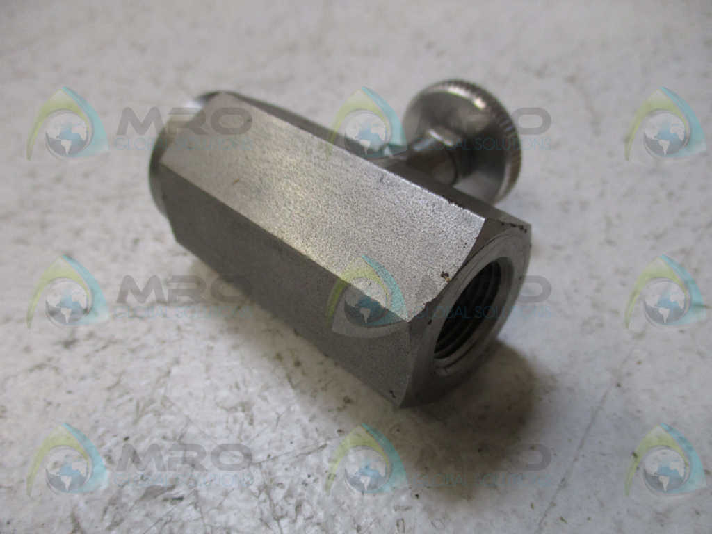 DELTROL N25SSK, 10001-16 STAINLESS STEEL NEEDLE VALVE *NEW IN BOX*