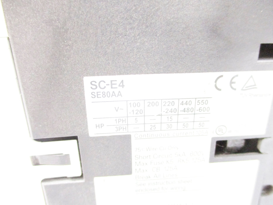 FUJI ELECTRIC SE80AA SC-E4 24-26VDC NSNP