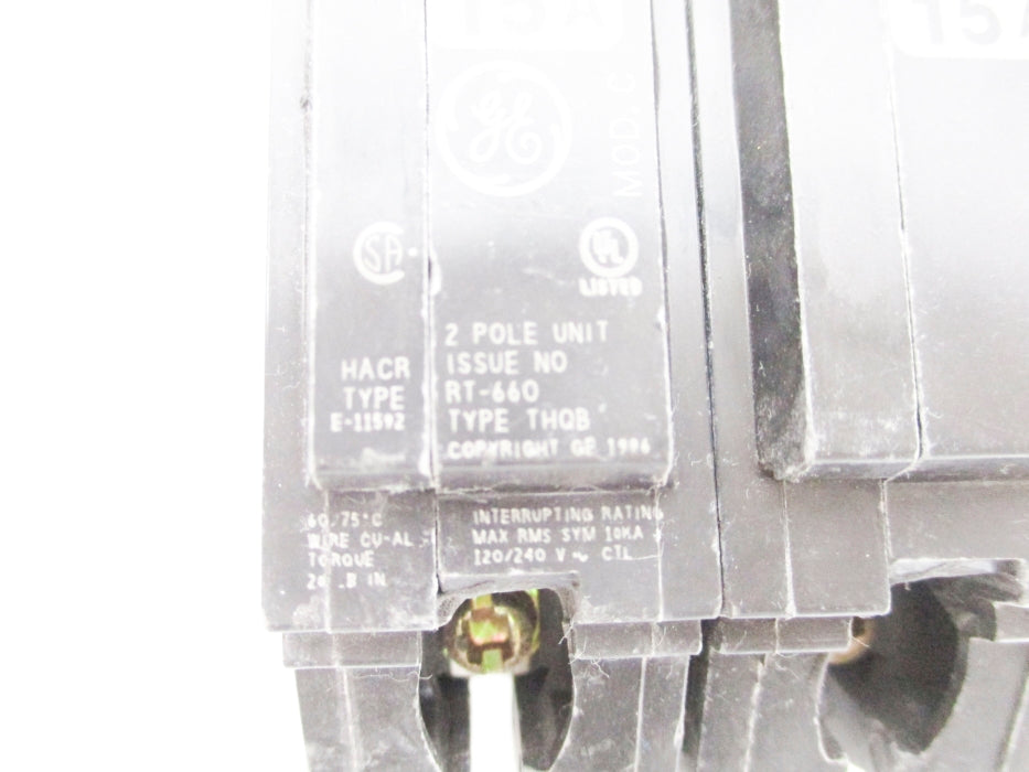 GENERAL ELECTRIC THQB215 15A 120/240V NSNP